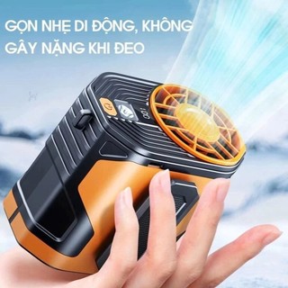 [Mẫu Mới] Quạt Tích Điện Đeo Thắt Lưng F83-F18 Quạt Điều Hòa Đeo Hông Siêu Mát CóSạc Dự Phòng Dùng8h