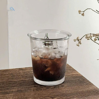 Ly Thủy Tinh Trơn Dáng Trụ Miệng Loe R106 360ML | Thiết Kế Đơn Giản Chuyên Uống Cà Phê, Matcha latte