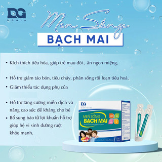 Combo 2 Men sống bạch mai bổ sung lợi khuẩn cho bé ăn ngon tiêu hóa tốt