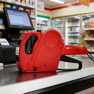 Nhãn tem giá MX5500, 1 cuộn (500 nhãn), dán tự động, phù hợp siêu thị, trường học và văn phòng