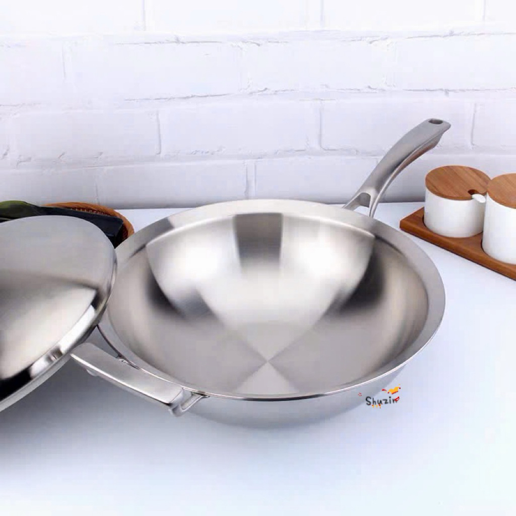 Chảo sâu lòng nắp inox Chockmen 32cm - C229