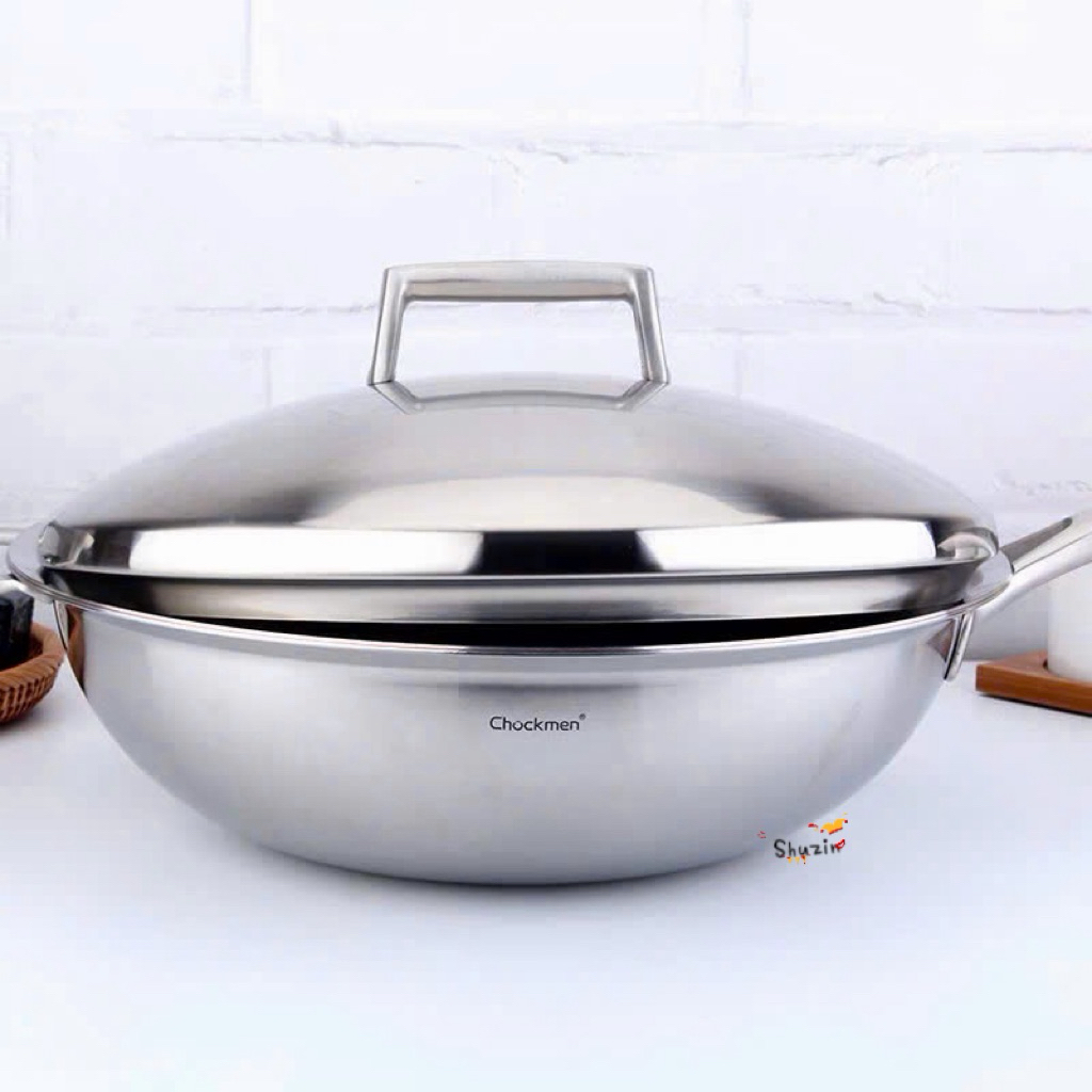 Chảo sâu lòng nắp inox Chockmen 32cm - C229