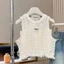 Set áo croptop bé gái ren trắng phối chân váy jean rách cá tính phong cách Hàn Quốc mẹ và bé 13-56kg