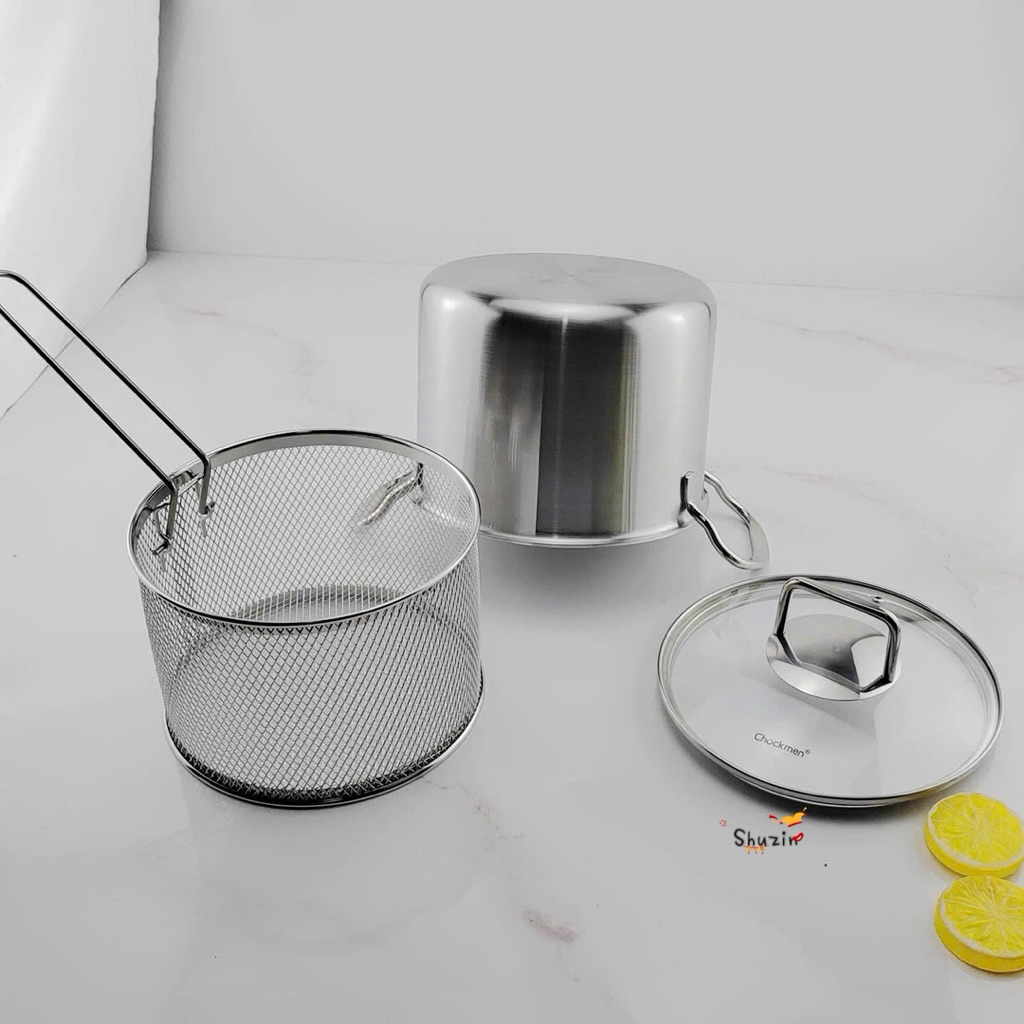 Nồi thành cao kèm giỏ lọc dầu cán dài 18cm C445