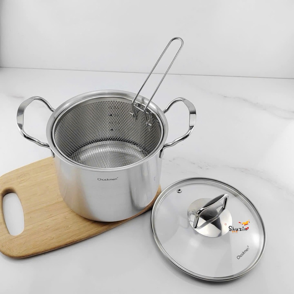Nồi thành cao kèm giỏ lọc dầu cán dài 18cm C445