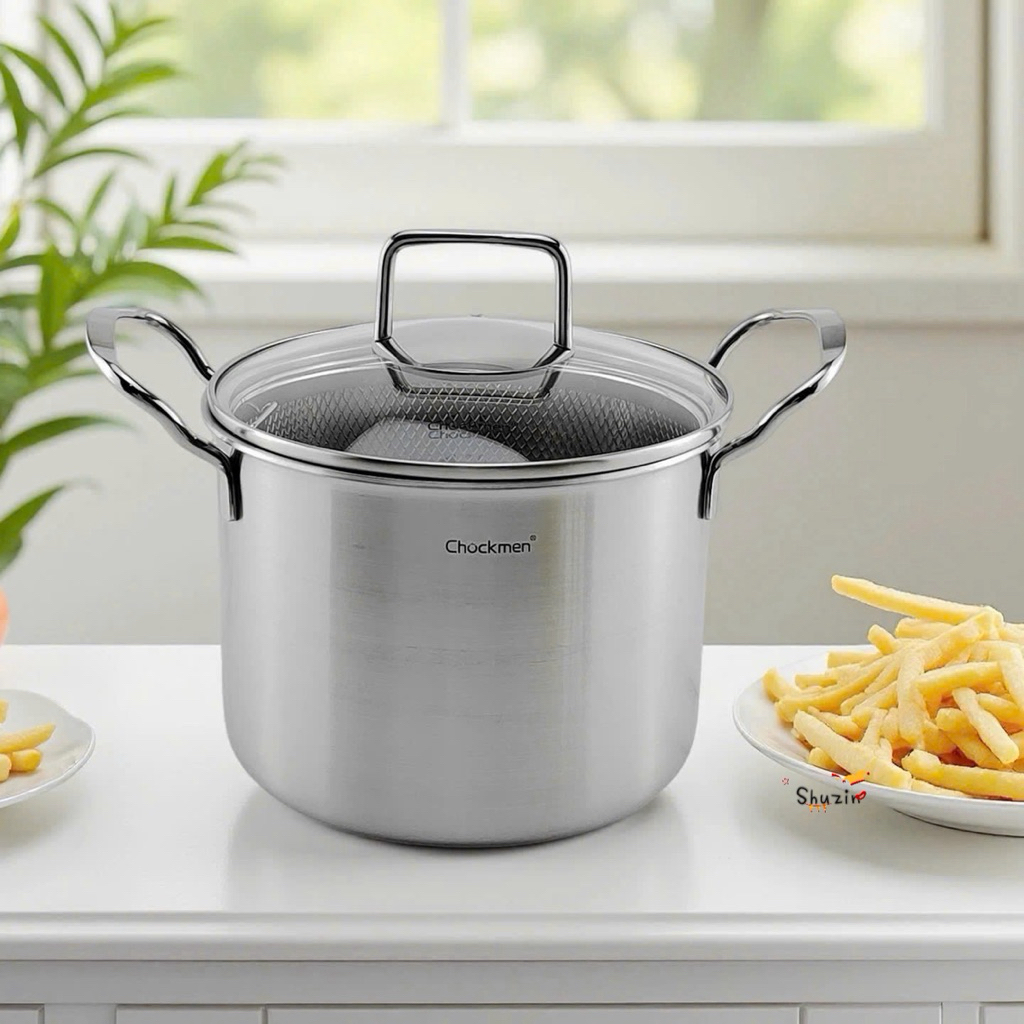 Nồi thành cao kèm giỏ lọc dầu cán dài 18cm C445
