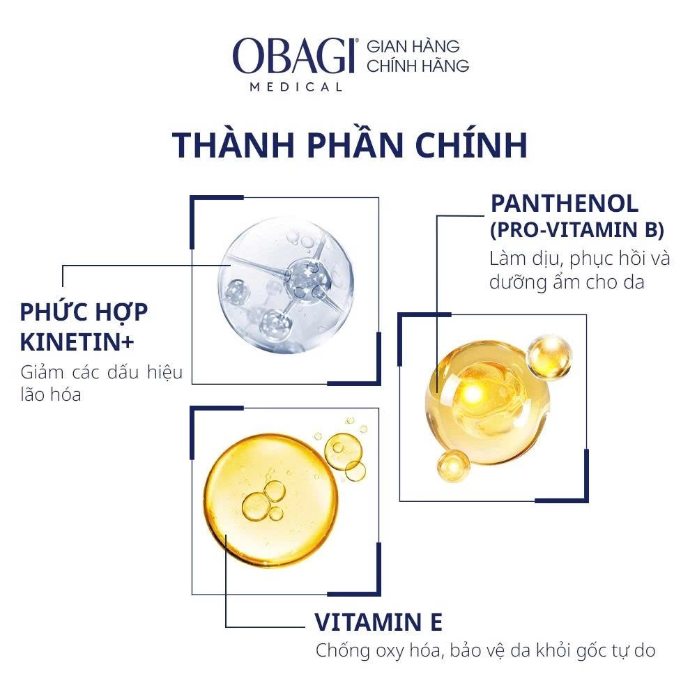 Kem Dưỡng Phục Hồi Làm Dịu Nhẹ Da Obagi Clinical Kinetin+ Hydrating 50ml