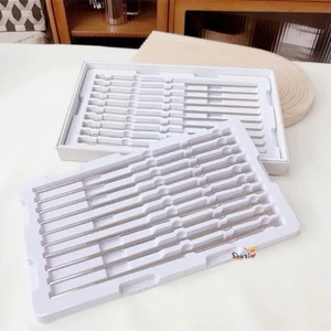 Hộp 10 đôi đũa vân đầu đũa Chockmen - C59