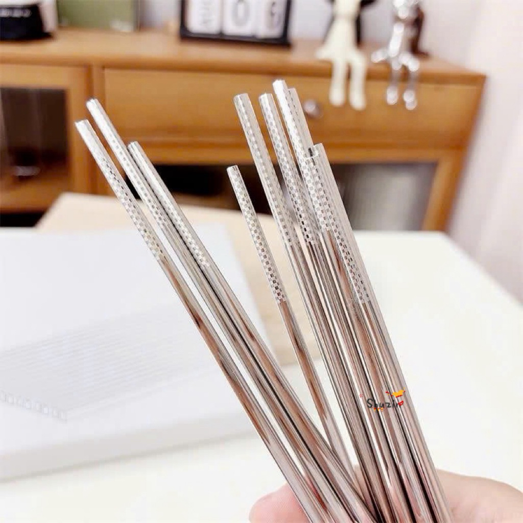 Hộp 10 đôi đũa vân đầu đũa Chockmen - C59