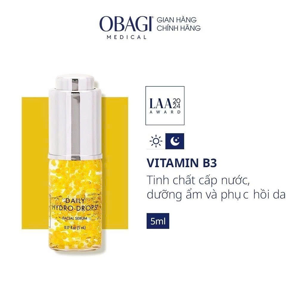[MINI SIZE] - Serum dưỡng ẩm Obagi Daily Hydro Drops 5ML - Cấp nước, phục hồi, dưỡng ẩm