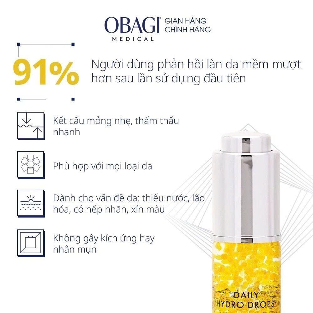 [MINI SIZE] - Serum dưỡng ẩm Obagi Daily Hydro Drops 5ML - Cấp nước, phục hồi, dưỡng ẩm