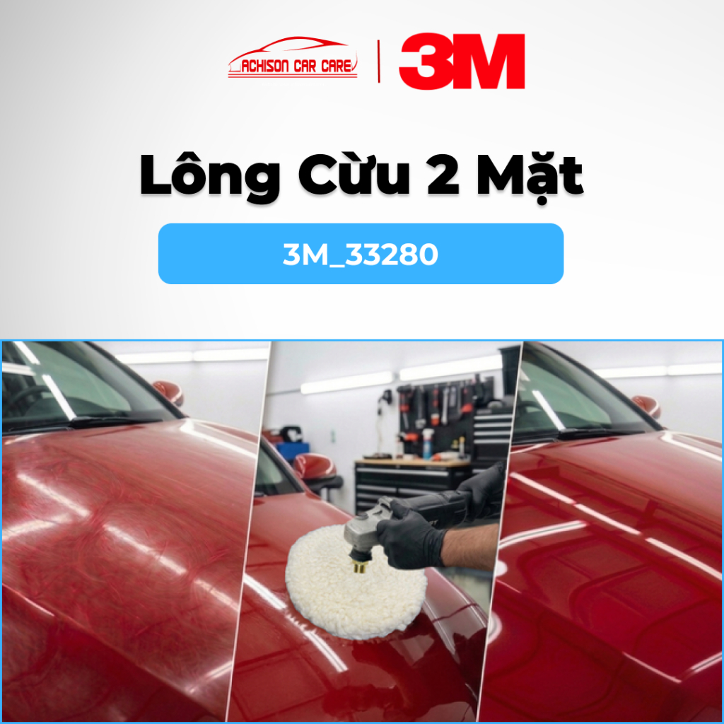 3M-33280 LÔNG CỪU 2 MẶT ĐÁNH BÓNG TĂNG ĐỘ BÓNG HOÀN THIỆN BỀ MẶT SƠN