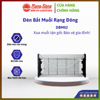 Đèn Bắt Muỗi Rạng Đông DBM02 - Công Nghệ LED UV Thu Hút Côn Trùng, Lưới Thép Sơn Tĩnh Điện An Toàn