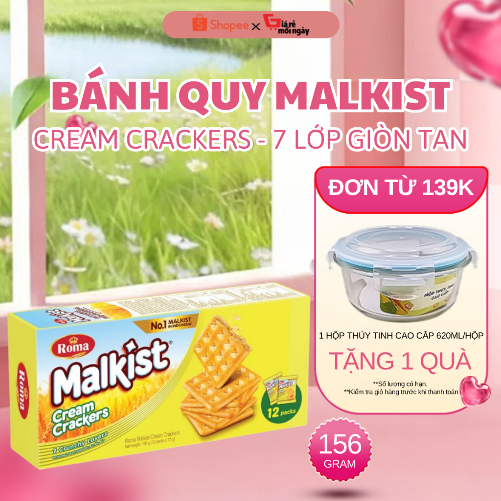 Bánh Roma Malkist Cream Crackers 156G | Shopee Việt Nam