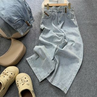 Quần Jean Bigsize Nữ Ống Rộng Cạp Cao Đứng Form Tôn Dáng Hottrend Dễ Phối Đồ 60-100kg -Q568