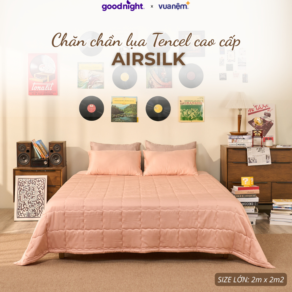 Chăn Mùa Hè Vua Nệm Goodnight Airsilk - Chăn (Không hộp - Giá tiết kiệm)