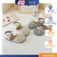 Sandal Rọ Bé Gái Phong Cách Vintage - Giày Rọ Da Mềm Cao Cấp Đế Êm Chống Trơn Trượt (Màu Kem, Bạc) TH Kids