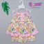 Bộ tole lanh 2 dây bé gái nút hoa viền màu, quần ngắn, dây tăng giảm được 10-42kg - Flower Đồ Bộ Tole