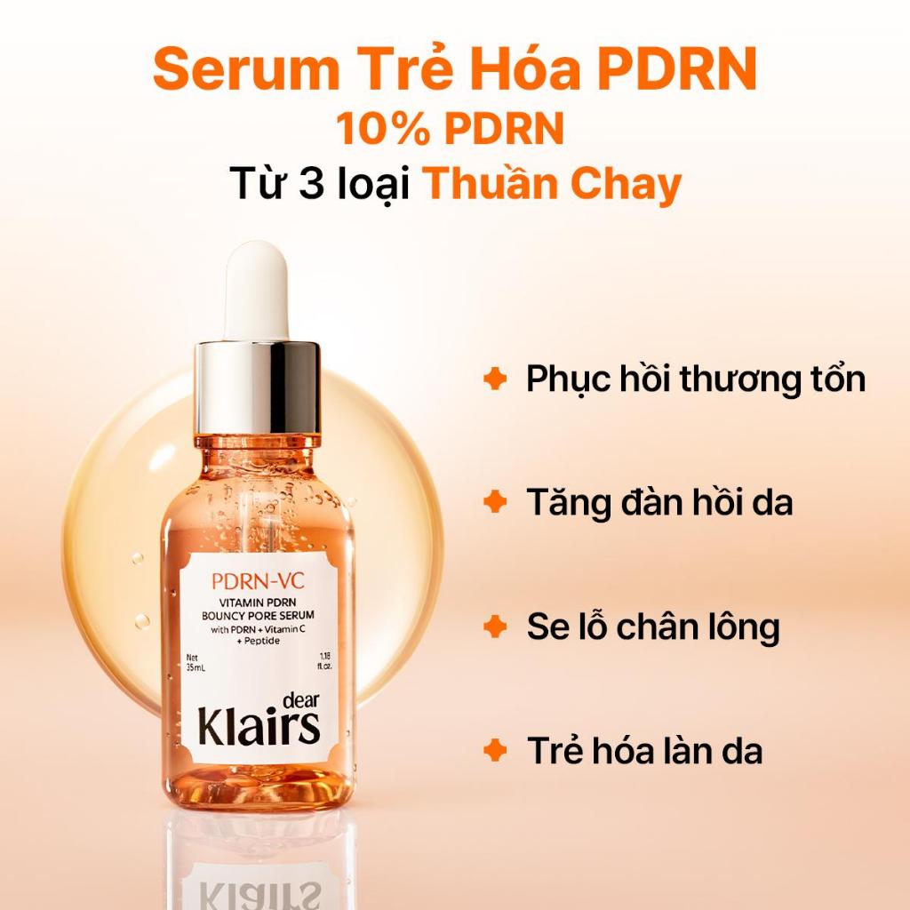 [KOL] Dear, Klairs Tinh chất Vitamin PDRN Bouncy Pore Serum 35mL