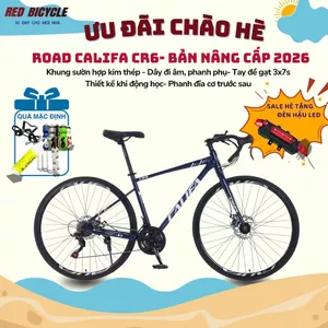 Xe Đạp Đua CALIFA CR6/ CR7 21 Tốc Độ Phanh Phụ - Road Bike Tay Cong Thể Thao Giá Rẻ Học Sinh
