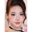 Lens mắt Halo Brown màu nâu đen viền đậm - size vừa, thương hiệu Babiee, hsd 12 tháng