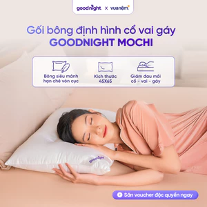 Gối Ngủ Goodnight Mochi Thiết Kế Công Thái Học Cho Mọi Tư Thế Ngủ 45x65 cm