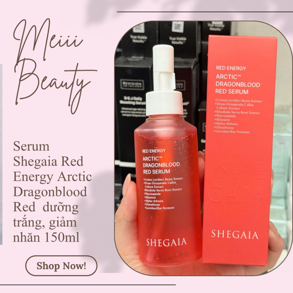 Serum Shegaia Red Energy Arctic Dragonblood Red thu nhỏ lỗ chân