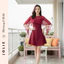 Đầm Xòe JOLIE Phối Choàng Tơ Đính Hoa - Váy Thiết Kế Đi Tiệc, Sự Kiện
