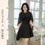 Đầm Xòe JOLIE Phối Choàng Tơ Đính Hoa - Váy Thiết Kế Đi Tiệc, Sự Kiện