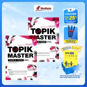 Combo Giáo Trình Tiếng Hàn Topik Master 2, Bao Gồm Đề Và Lời Giải - MetaBooks Store