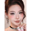 Lens mắt Velvet Brown màu nâu vân tia không viền tự nhiên - size vừa, thương hiệu Babiee Hàn Quốc