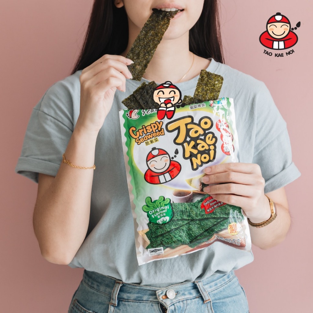 [ĐƠN 225K TẶNG 1 QUÀ NGẪU NHIÊN] Rong Biển TaoKaeNoi CRISPY SEAWEED 12G Thái Lan Dinh Dưỡng Healthy