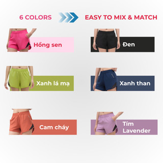 Quần Shorts Thể Thao Nữ 01 lớp VELOSAR RSP-20059 – Nhẹ, Nhanh Khô, Co Giãn, Thoáng Mát