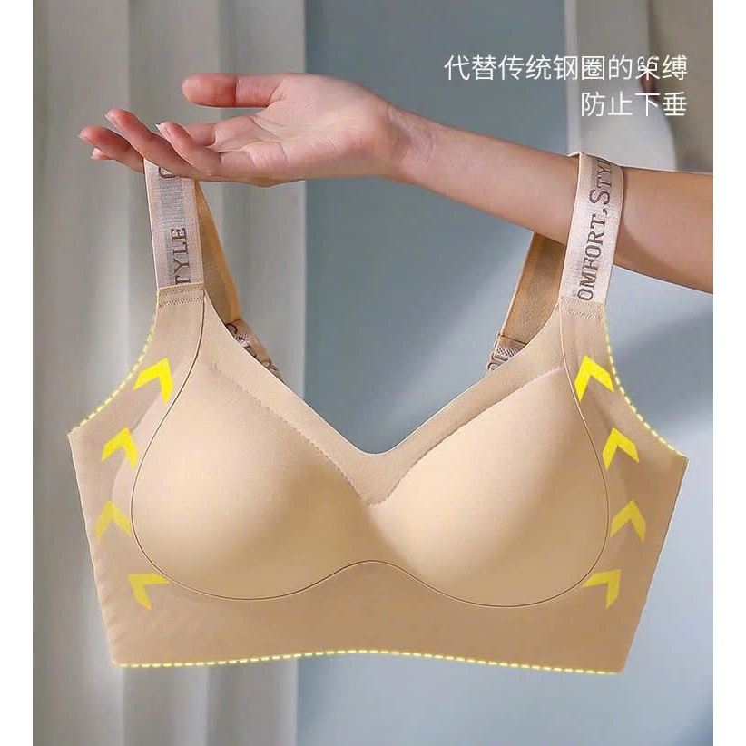 [30#] Áo lót đúc su nguyên khối, áo ngực su đúc ko lộ viền, bra chui đầu tàng hình che mỡ lưng có Bigsize