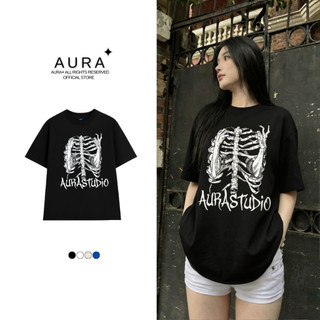 Áo thun Aura✦ BONE Oversized Tee 100% Cotton Unisex T-shirt