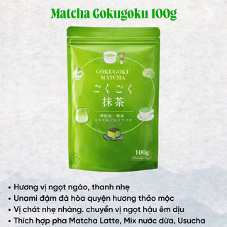 Bột Trà Xanh Umami ngọt nhẹ thơm mịn Matcha Kagoshima Ceremonial Gói 100g Nhật Bản M02
