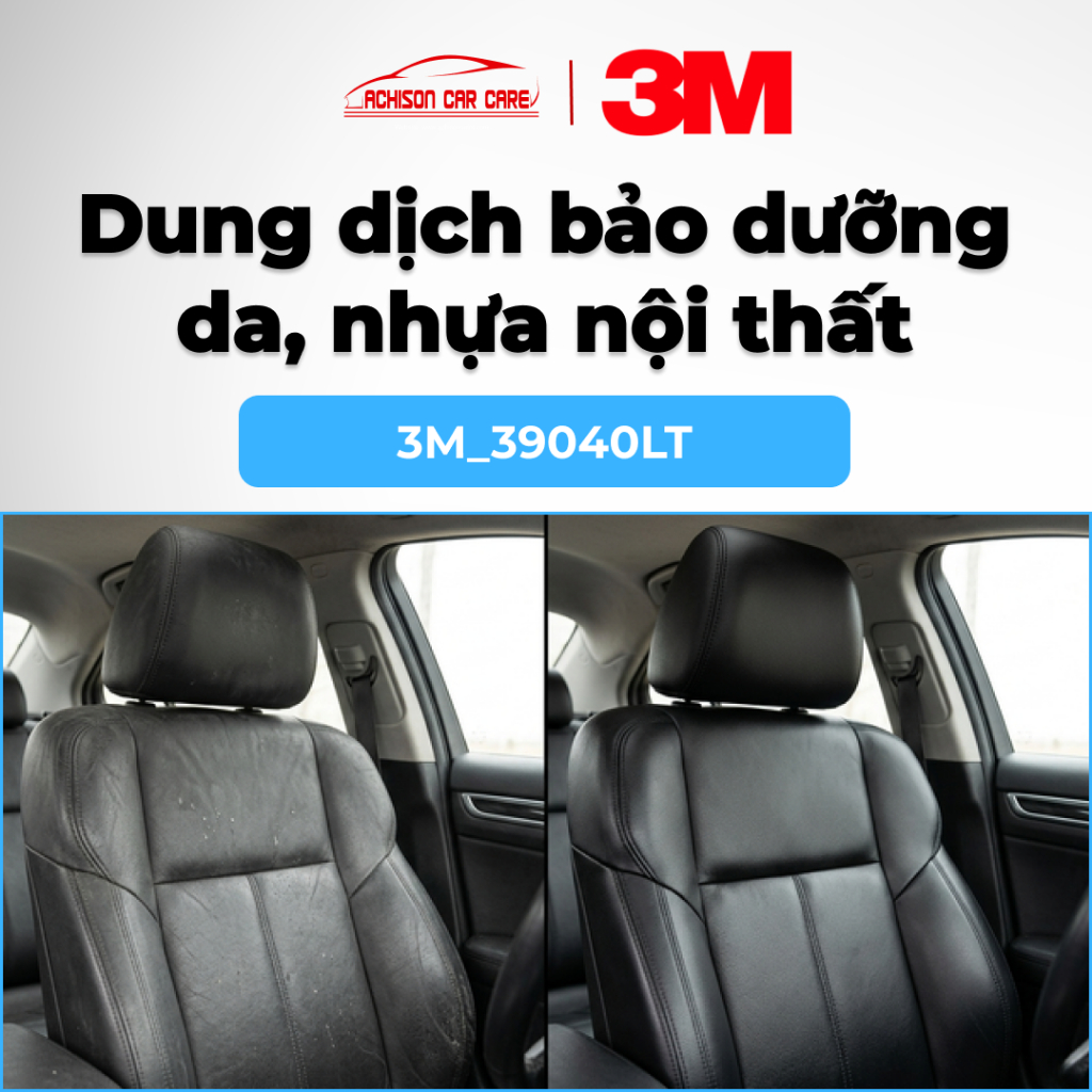 3M-39040LT DUNG DỊCH BẢO DƯỠNG DA NHỰA NỘI THẤT 400ML LÀM SẠCH DƯỠNG BÓNG BẢO VỆ BỀ MẶT