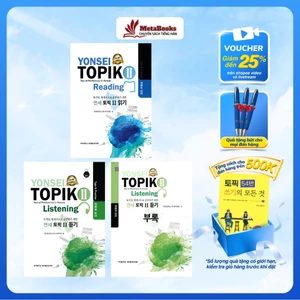Combo Giáo Trình Tiếng Hàn Yonsei Topik II, Kỹ Năng Đọc Hiểu Và Nghe, Đầy Đủ Đáp Án - MetaBooks Store