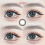 Lens mắt Custard Gray màu xám viền loang tự nhiên - size vừa, thương hiệu Babiee, hsd 12 tháng