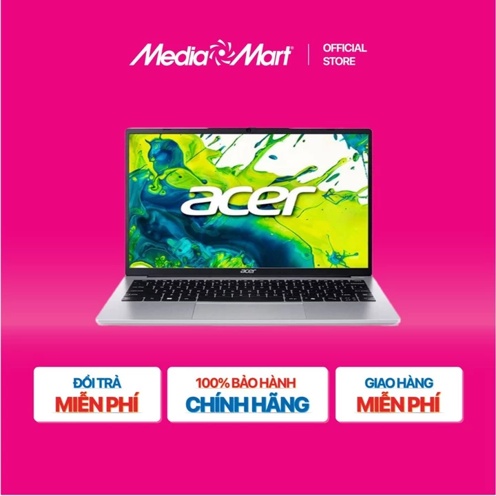 Laptop Acer Aspire Lite 14 AL14-71P-55P9 i5-13500H/16GD5/512SSD_PCIe/14.0"WUXGA/3C/W11SL/BẠC Bảo hành 24 tháng