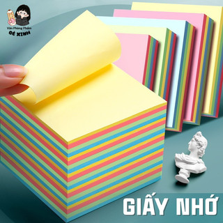 Giấy Note 100 Tờ – Giấy Ghi Chú Dán Tiện Lợi, Dính Tốt, Nhỏ Gọn Cho Học Sinh Văn Phòng