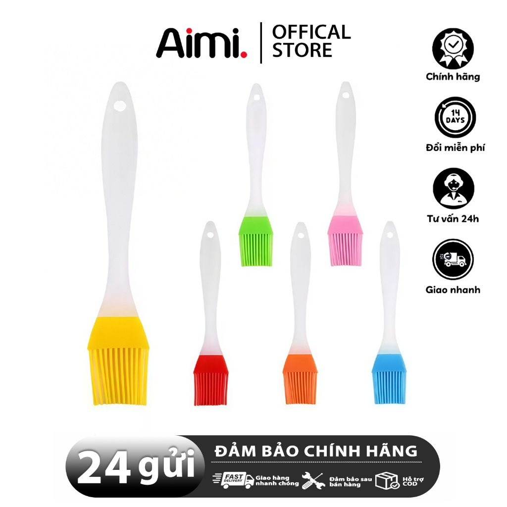 Cọ Quét Dầu Làm Bánh đồ Nướng BBQ, Nồi Chiên Không Dầu, Chổi Quét Dầu ăn Quét Bơ Bằng Silicon Chịu Nhiệt Chống Dính