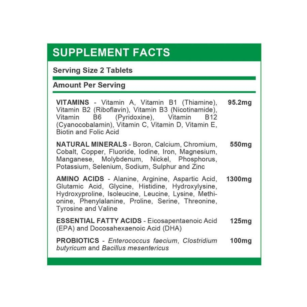VIÊN DƯỠNG DA LÔNG & DINH DƯỠNG NATURAL PET SKIN & COAT SUPPLEMENT TABLETS CHO THÚ CƯNG