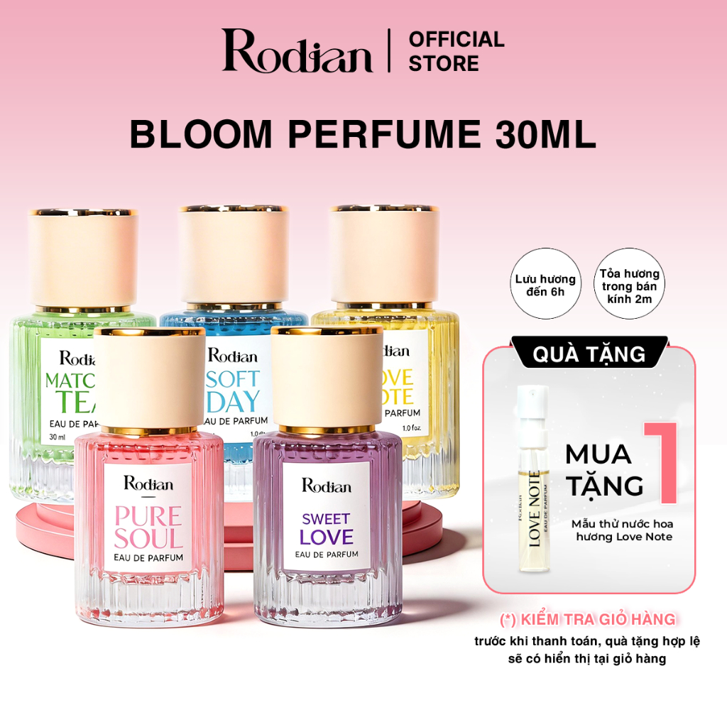 Nước Hoa Nữ Rodian Hương Ngọt Ngào Nữ Tính, Lưu Hương Đến 6 Giờ 30ml