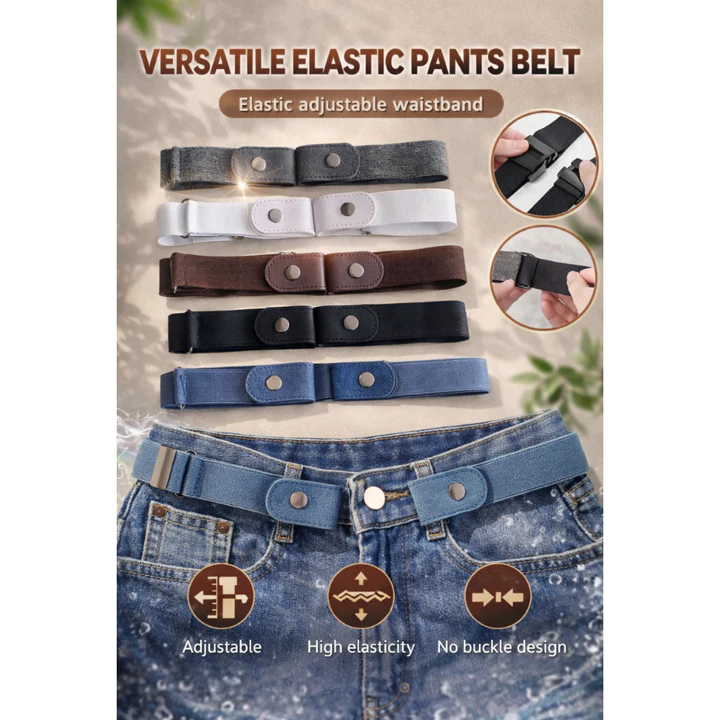 Thoải mái Khóa thắt lưng cho quần jeans, Không cần đục lỗkhông có khóa căng đàn hồi vành đai thắt lưng cho Phụ nữ/nam g