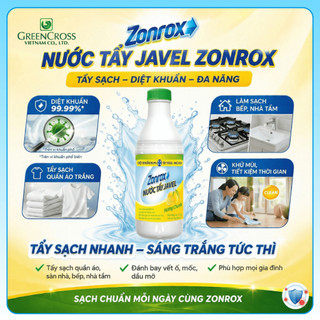 Combo 4 Chai Nước Tẩy Đa Năng ZONROX JAVEL 6in1 1L - Đánh Bay Vết Bẩn Khử Mùi Hiệu Quả