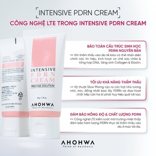 Ahohwa - Intensive PDRN Cream - Kem tái thiết làn da nguyên bản, phục hồi trẻ hóa cấp độ tế bào 12gr