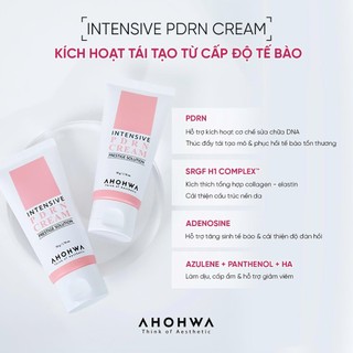 Ahohwa - Intensive PDRN Cream - Kem tái thiết làn da nguyên bản, phục hồi trẻ hóa cấp độ tế bào 12gr