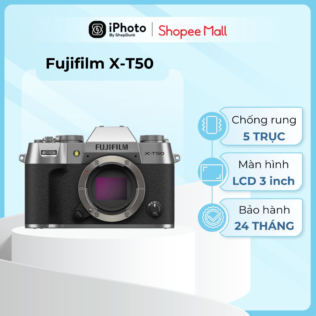 Máy Ảnh Fujifilm X-T50 Chính Hãng Chống Rung Bảo Hành 2 Năm