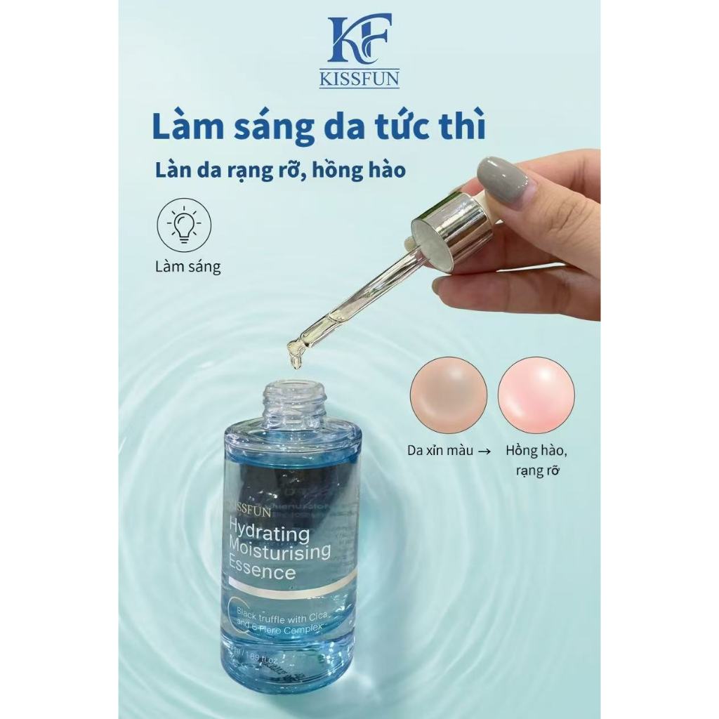 Tinh chất dưỡng da KISSFUN Hàn Quốc 50ml | Cấp ẩm & Dưỡng sáng da - Phục hồi & Giảm lão hóa